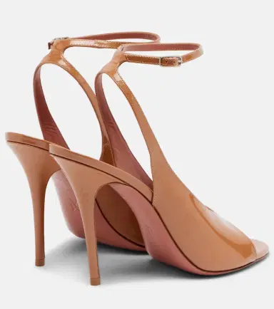 Amina Muaddi Anok patent leather slingback sandals | Thumbnail 3 Amina Muaddi Anok patent leather slingback sandals | Thumbnail 3
