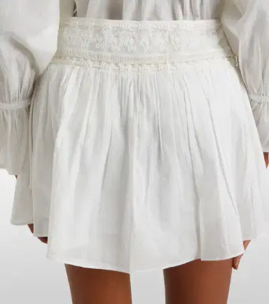 Posse Danielle lace-trimmed cotton skort | Thumbnail 5 Posse Danielle lace-trimmed cotton skort | Thumbnail 5
