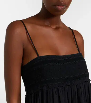 Posse Danielle lace-trimmed cotton midi dress | Thumbnail 3 Posse Danielle lace-trimmed cotton midi dress | Thumbnail 3