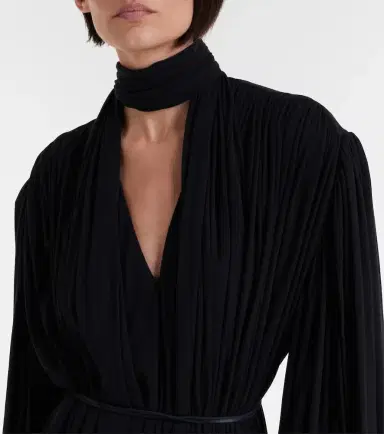 Calvin Klein Collection Yasmine scarf-detail cotton-blend maxi gown | Thumbnail 7 Calvin Klein Collection Yasmine scarf-detail cotton-blend maxi gown | Thumbnail 7