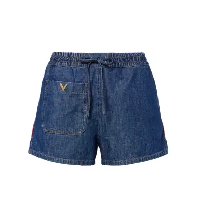 Valentino VGold denim shorts | Thumbnail 1 Valentino VGold denim shorts | Thumbnail 1