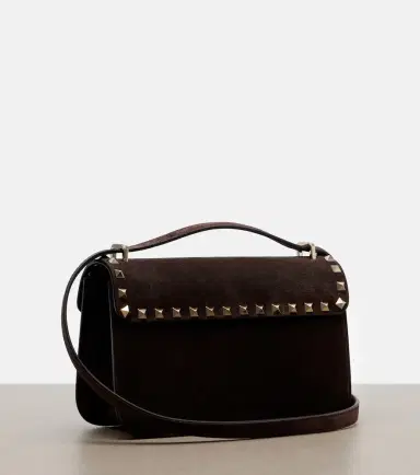 Valentino Garavani Rockstud Small suede crossbody bag | Thumbnail 2 Valentino Garavani Rockstud Small suede crossbody bag | Thumbnail 2