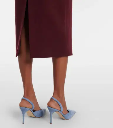 Emilia Wickstead Valletta wool crêpe midi dress | Thumbnail 4 Emilia Wickstead Valletta wool crêpe midi dress | Thumbnail 4