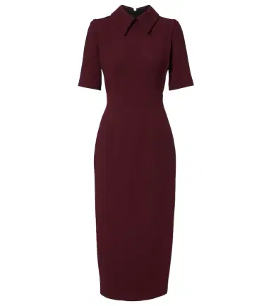 Emilia Wickstead Valletta wool crêpe midi dress | Thumbnail 1 Emilia Wickstead Valletta wool crêpe midi dress | Thumbnail 1