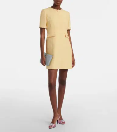 Valentino Crepe Couture VGold minidress | Thumbnail 3 Valentino Crepe Couture VGold minidress | Thumbnail 3
