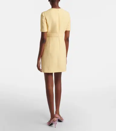 Valentino Crepe Couture VGold minidress | Thumbnail 4 Valentino Crepe Couture VGold minidress | Thumbnail 4