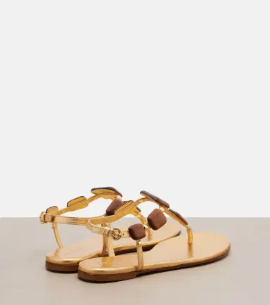 Gianvito Rossi Munduk embellished leather thong sandals | Thumbnail 2 Gianvito Rossi Munduk embellished leather thong sandals | Thumbnail 2