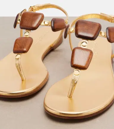 Gianvito Rossi Munduk embellished leather thong sandals | Thumbnail 4 Gianvito Rossi Munduk embellished leather thong sandals | Thumbnail 4