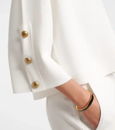 Max Mara Embellished crêpe top | Thumbnail 6 Max Mara Embellished crêpe top | Thumbnail 6