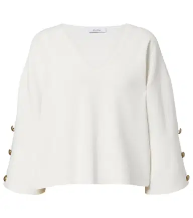 Max Mara Embellished crêpe top | Thumbnail 1 Max Mara Embellished crêpe top | Thumbnail 1