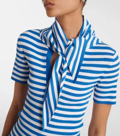 Max Mara Striped scarf-detail knitted top | Thumbnail 5 Max Mara Striped scarf-detail knitted top | Thumbnail 5