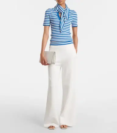 Max Mara Striped scarf-detail knitted top | Thumbnail 6 Max Mara Striped scarf-detail knitted top | Thumbnail 6