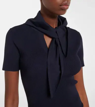 Max Mara Scarf-detail knitted top | Thumbnail 6 Max Mara Scarf-detail knitted top | Thumbnail 6