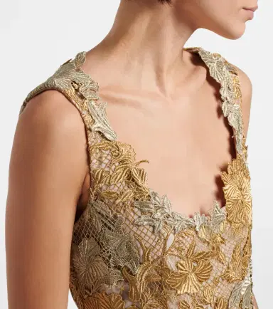Oscar de la Renta Guipure lace cocktail dress | Thumbnail 2 Oscar de la Renta Guipure lace cocktail dress | Thumbnail 2