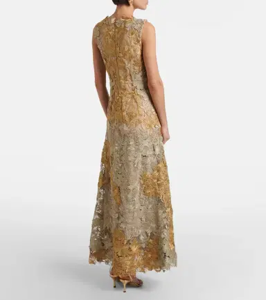 Oscar de la Renta Guipure lace cocktail dress | Thumbnail 3 Oscar de la Renta Guipure lace cocktail dress | Thumbnail 3