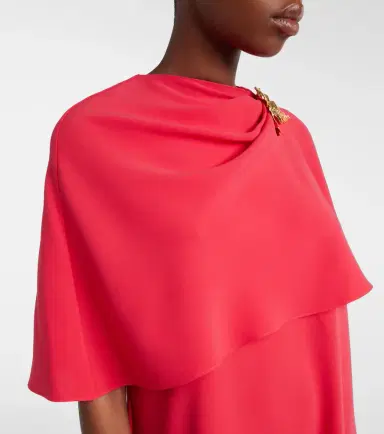Oscar de la Renta Embellished silk-blend georgette gown | Thumbnail 4 Oscar de la Renta Embellished silk-blend georgette gown | Thumbnail 4