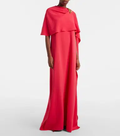 Oscar de la Renta Embellished silk-blend georgette gown | Thumbnail 6 Oscar de la Renta Embellished silk-blend georgette gown | Thumbnail 6