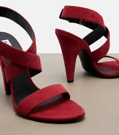 Alaia Alaïa Cone suede slingback sandals | Thumbnail 3 Alaia Alaïa Cone suede slingback sandals | Thumbnail 3