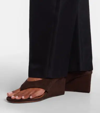 Alaïa Alaïa Cube suede wedge sandals | Thumbnail 6 Alaïa Alaïa Cube suede wedge sandals | Thumbnail 6