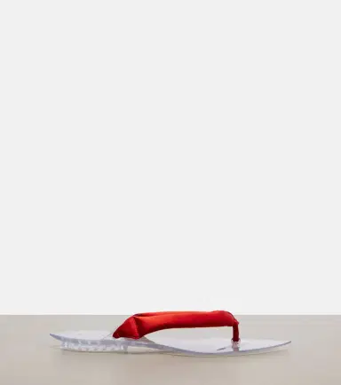 Alaïa Alaïa Invisible satin thong sandals | Thumbnail 3 Alaïa Alaïa Invisible satin thong sandals | Thumbnail 3