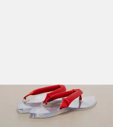 Alaïa Alaïa Invisible satin thong sandals | Thumbnail 4 Alaïa Alaïa Invisible satin thong sandals | Thumbnail 4