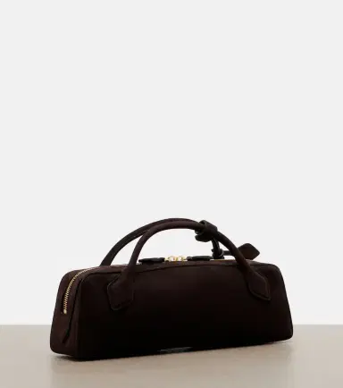 Alaia Alaïa Le Teckel Small suede clutch | Thumbnail 3 Alaia Alaïa Le Teckel Small suede clutch | Thumbnail 3