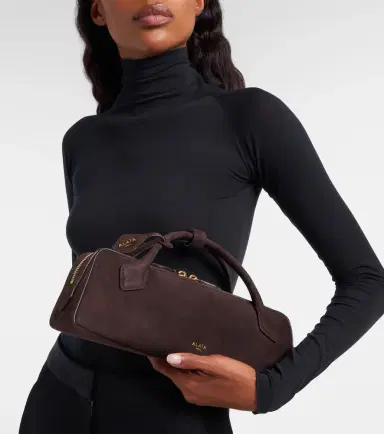 Alaia Alaïa Le Teckel Small suede clutch | Thumbnail 6 Alaia Alaïa Le Teckel Small suede clutch | Thumbnail 6