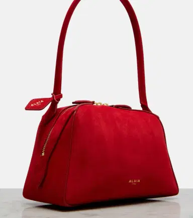 Alaïa Alaïa Le Bouledogue Small suede shoulder bag | Thumbnail 3 Alaïa Alaïa Le Bouledogue Small suede shoulder bag | Thumbnail 3