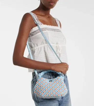 Ganni Bou Mini woven top-handle bag | Thumbnail 5 Ganni Bou Mini woven top-handle bag | Thumbnail 5