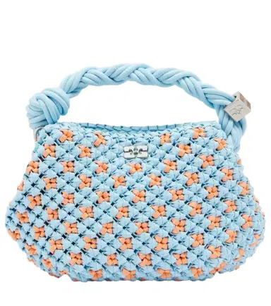 Ganni Bou Mini woven top-handle bag | Thumbnail 1 Ganni Bou Mini woven top-handle bag | Thumbnail 1