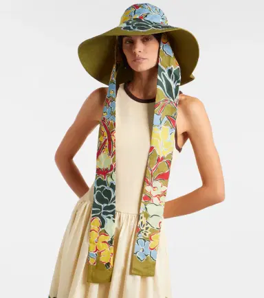 ALÉMAIS Alémais Solstice floral cotton sun hat | Thumbnail 4 ALÉMAIS Alémais Solstice floral cotton sun hat | Thumbnail 4