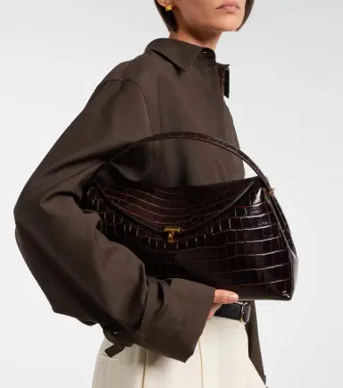 Toteme T-Lock croc-effect leather tote bag | Thumbnail 6 Toteme T-Lock croc-effect leather tote bag | Thumbnail 6