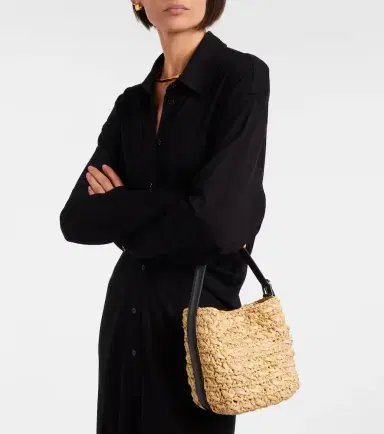 TOTEME Belted Small raffia top-handle bag | Thumbnail 5 TOTEME Belted Small raffia top-handle bag | Thumbnail 5