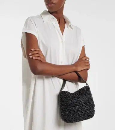 Toteme Belted Small raffia top-handle bag | Thumbnail 4 Toteme Belted Small raffia top-handle bag | Thumbnail 4