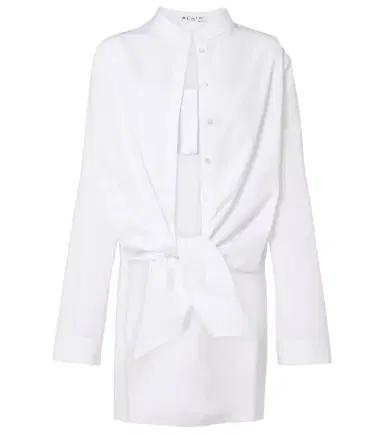 Alaïa Alaïa Cotton poplin blouse | Thumbnail 1 Alaïa Alaïa Cotton poplin blouse | Thumbnail 1