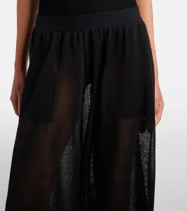 Alaia Alaïa Linen and silk wide-leg pants | Thumbnail 2 Alaia Alaïa Linen and silk wide-leg pants | Thumbnail 2