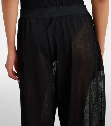 Alaia Alaïa Linen and silk wide-leg pants | Thumbnail 3 Alaia Alaïa Linen and silk wide-leg pants | Thumbnail 3