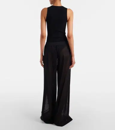 Alaia Alaïa Linen and silk wide-leg pants | Thumbnail 5 Alaia Alaïa Linen and silk wide-leg pants | Thumbnail 5
