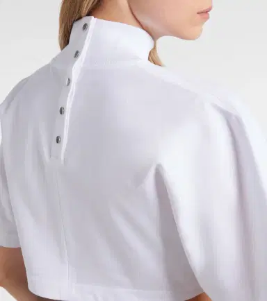 Alaïa Alaïa Cotton jersey T-shirt | Thumbnail 2 Alaïa Alaïa Cotton jersey T-shirt | Thumbnail 2