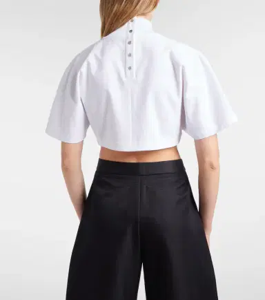 Alaïa Alaïa Cotton jersey T-shirt | Thumbnail 6 Alaïa Alaïa Cotton jersey T-shirt | Thumbnail 6