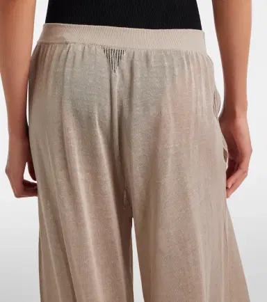 Alaïa Alaïa Linen and silk wide-leg pants | Thumbnail 2 Alaïa Alaïa Linen and silk wide-leg pants | Thumbnail 2