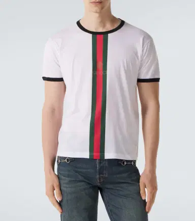 Gucci Web Stripe cotton T-shirt | Thumbnail 5 Gucci Web Stripe cotton T-shirt | Thumbnail 5