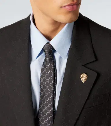 Gucci Horsebit silk jacquard tie | Thumbnail 3 Gucci Horsebit silk jacquard tie | Thumbnail 3