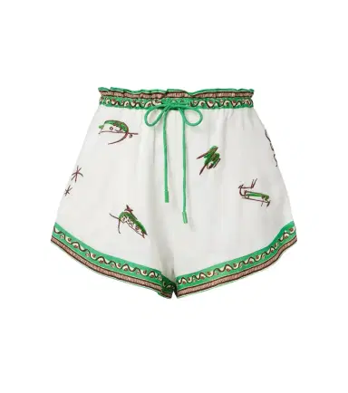 ALÉMAIS Alémais Wanda embroidered linen shorts | Thumbnail 1 ALÉMAIS Alémais Wanda embroidered linen shorts | Thumbnail 1