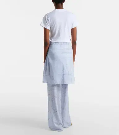 TOTEME Embroidered cotton-blend poplin pajama pants | Thumbnail 2 TOTEME Embroidered cotton-blend poplin pajama pants | Thumbnail 2