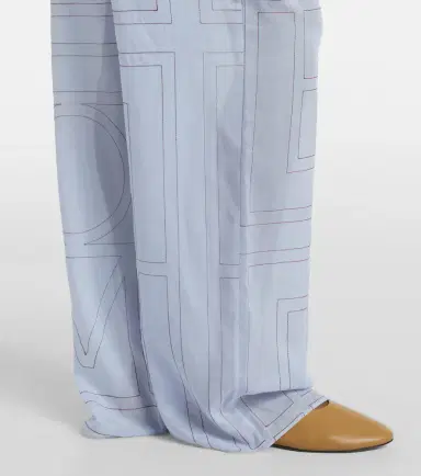 TOTEME Embroidered cotton-blend poplin pajama pants | Thumbnail 3 TOTEME Embroidered cotton-blend poplin pajama pants | Thumbnail 3