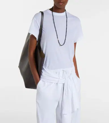 Toteme Tie-waist jersey top | Thumbnail 4 Toteme Tie-waist jersey top | Thumbnail 4