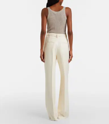 Gabriela Hearst Norman belted silk and wool wide-leg pants | Thumbnail 6 Gabriela Hearst Norman belted silk and wool wide-leg pants | Thumbnail 6