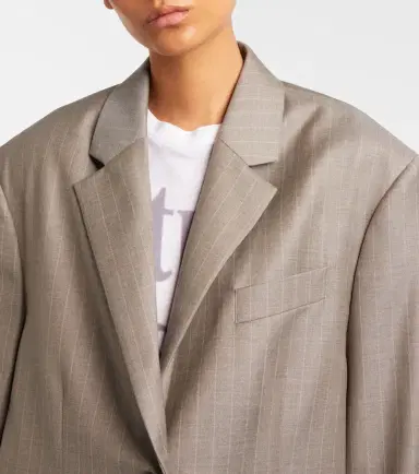 Acne Studios Striped wool jacket | Thumbnail 2 Acne Studios Striped wool jacket | Thumbnail 2