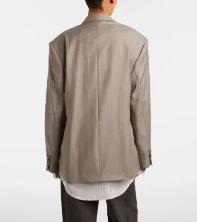 Acne Studios Striped wool jacket | Thumbnail 4 Acne Studios Striped wool jacket | Thumbnail 4